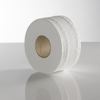 Toilet Mini Jumbo 2 1/2 Core 2-PLY White (12 Pack) 60mm